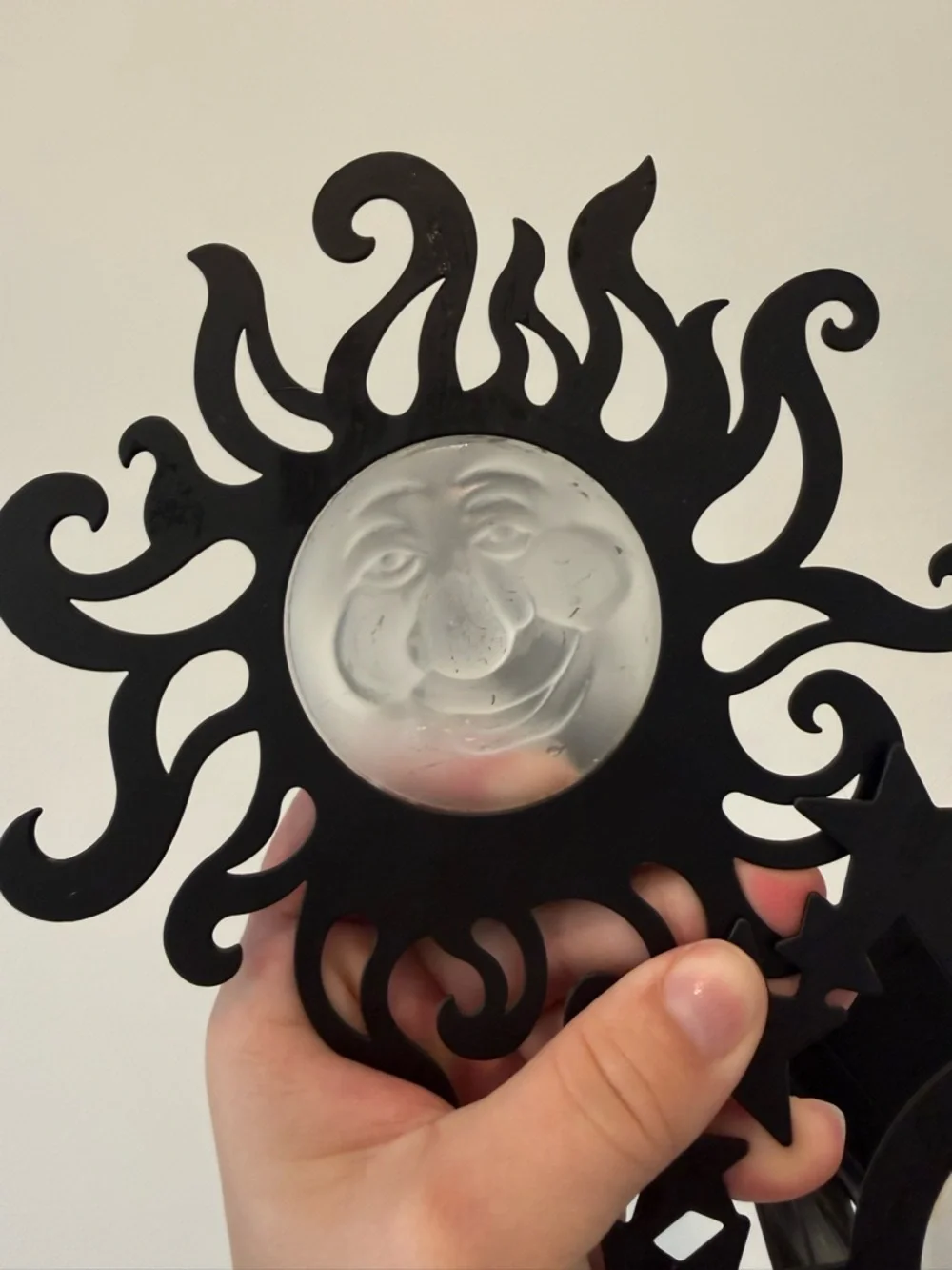 PartyLite Black Sun & Star Metal Wall Accents